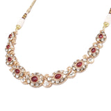 18K Gold Mango Design Polki and Diamond Necklace zaveribros.com