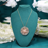 Advika 18K Gold Diamond Pendant zaveribros.com