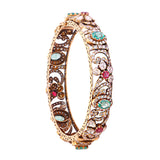 Anupama 18K Gold Uncut Diamond Bangle zaveribros.com