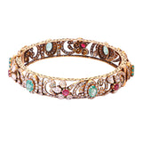 Anupama 18K Gold Uncut Diamond Bangle zaveribros.com