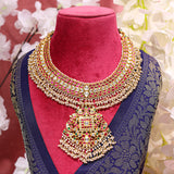 Neha 22K Polki Bridal Necklace zaveribros.com