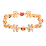 Rekha 18K Gold Diamond Bangle zaveribros.com