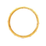Yellow Meenakari 18K Gold Diamond Bangle zaveribros.com