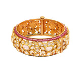 Traditional 18K Gold Polki Bangle zaveribros.com
