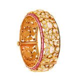 Traditional 18K Gold Polki Bangle zaveribros.com