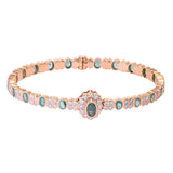 Emerald 18K Diamond Bracelet zaveribros.com
