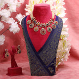 Jhanvi 18K Uncut Diamond Necklace zaveribros.com