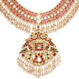 Neha 22K Polki Bridal Necklace zaveribros.com