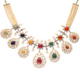 Jhanvi 18K Uncut Diamond Necklace zaveribros.com