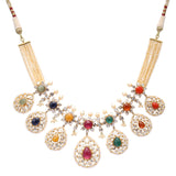 Jhanvi 18K Uncut Diamond Necklace zaveribros.com