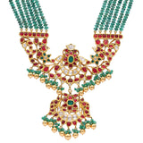 Maha 22K Polki Bridal Necklace zaveribros.com