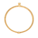 Luxurious Diamond and Chalcedony 18K Gold Bangle (Copy) zaveribros.com