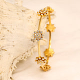 Avantika 22K Gold Diamond Bangle zaveribros.com