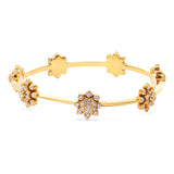 Avantika 22K Gold Diamond Bangle zaveribros.com