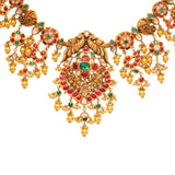 Heritage 22k Gold Polki Temple Necklace zaveribros.com