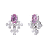 Blossoming Elegance Diamond Stud Earrings zaveribros.com