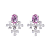 Blossoming Elegance Diamond Stud Earrings zaveribros.com