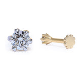 Eternal Sparkle Diamond Stud Earrings zaveribros.com