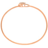 Gold Circular Diamond Bangle zaveribros.com