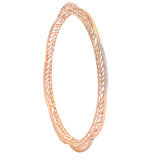 Flower-Shaped Gold Bangle zaveribros.com