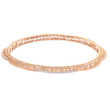 Flower-Shaped Gold Bangle zaveribros.com