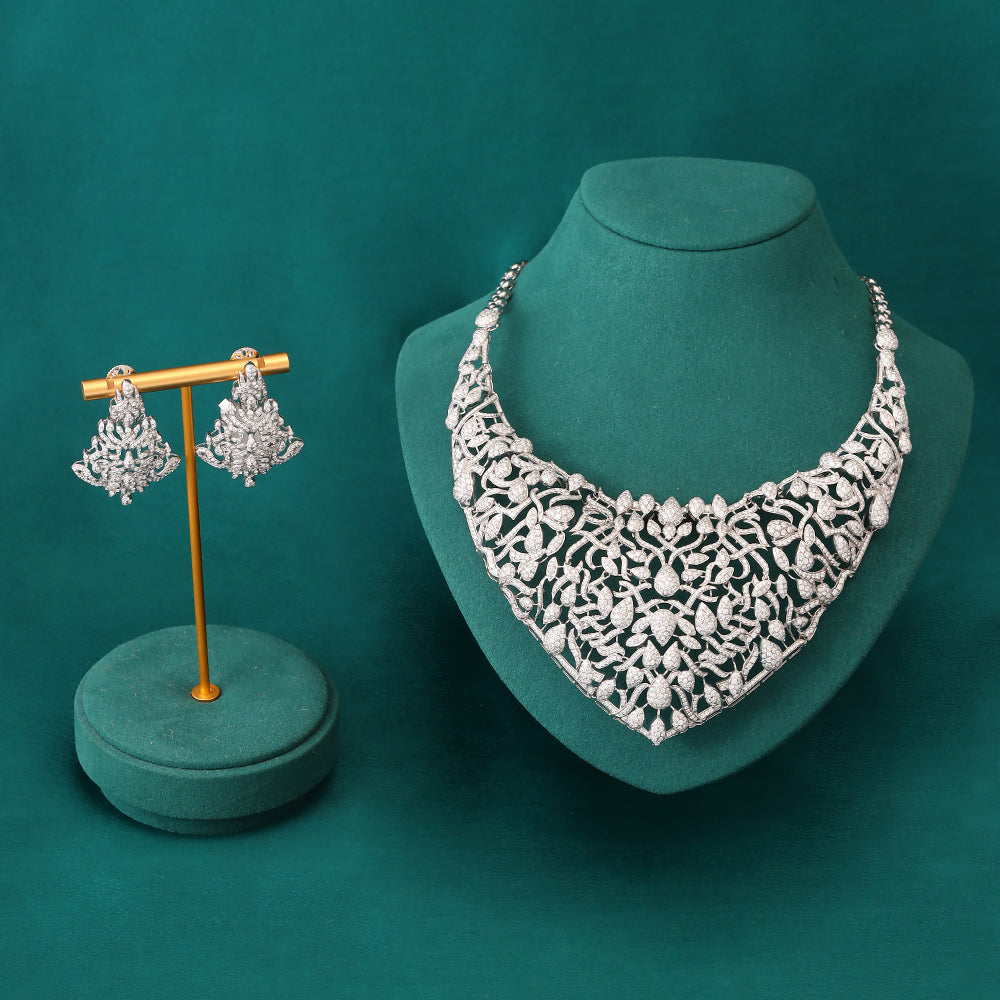 Classic Intricate Diamond Necklace