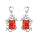 Bold and Beautiful 18Kt Diamond Dangle Earrings - zaveribros.com