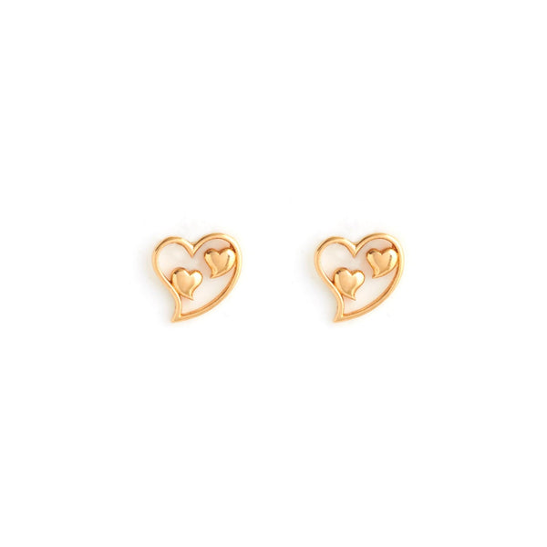 Soulmate Gold Stud Earrings - zaveribros.com