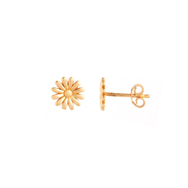 Tiny Flower Gold Stud Earrings - zaveribros.com