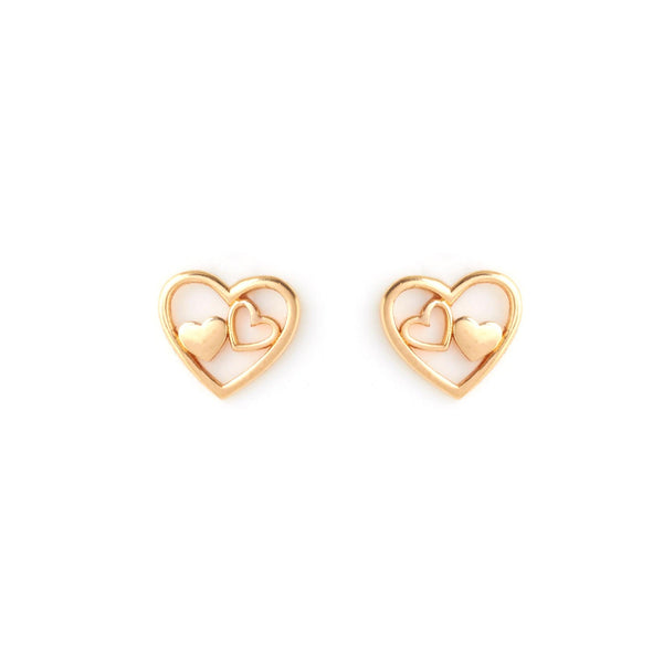Helpmate Gold Stud Earrings - zaveribros.com