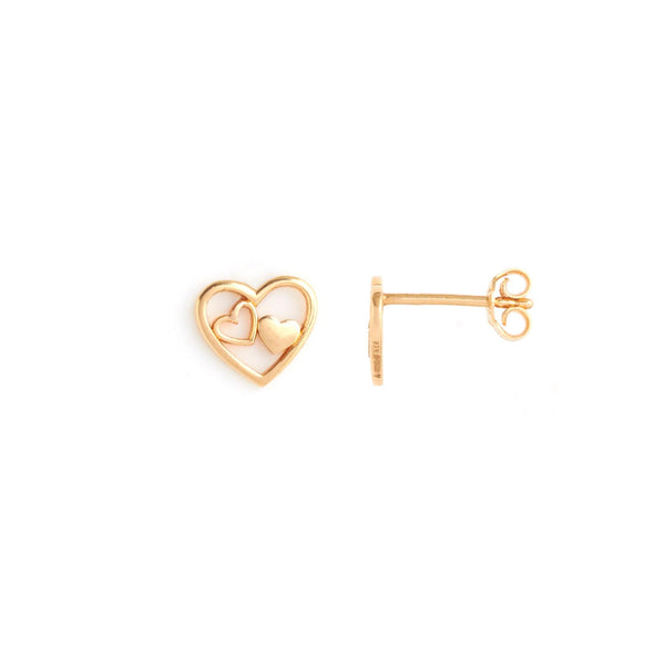Helpmate Gold Stud Earrings - zaveribros.com