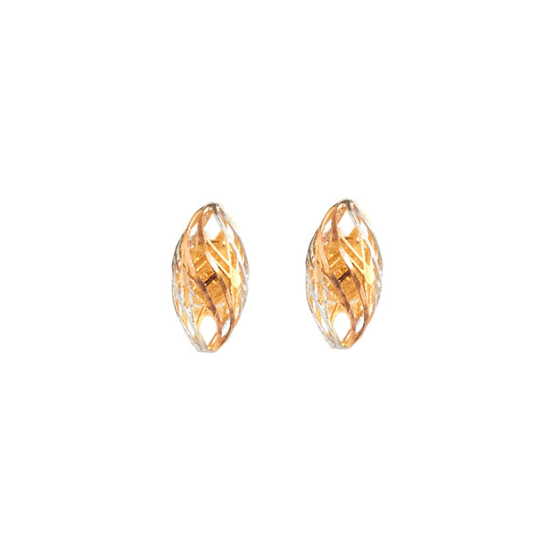 Spiral Gold Stud Earrings - zaveribros.com