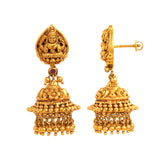 Traditional Goddess Gold Jhumkas - zaveribros.com