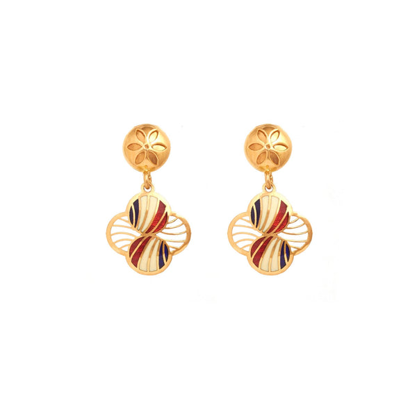Radiant Gold Dangle Earrings - zaveribros.com