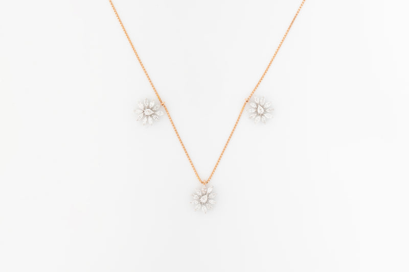 Triple Bloom Diamond Chain zaveribros.com