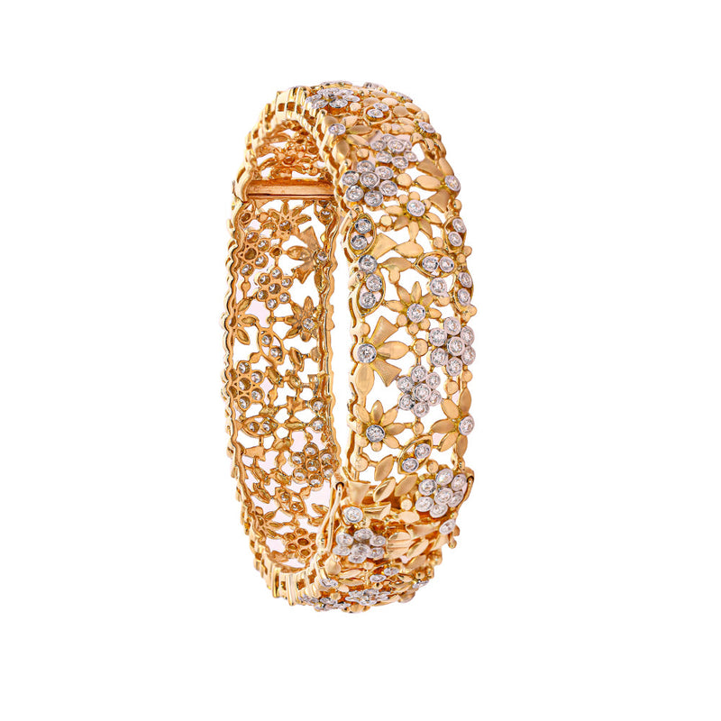 Timeless Diamond And Gold Bangle zaveribros.com