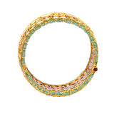 Timeless Elegance 18K Gold Polki Bangle zaveribros.com