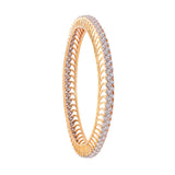 Exquisite 18K Gold Diamond Bangle zaveribros.com