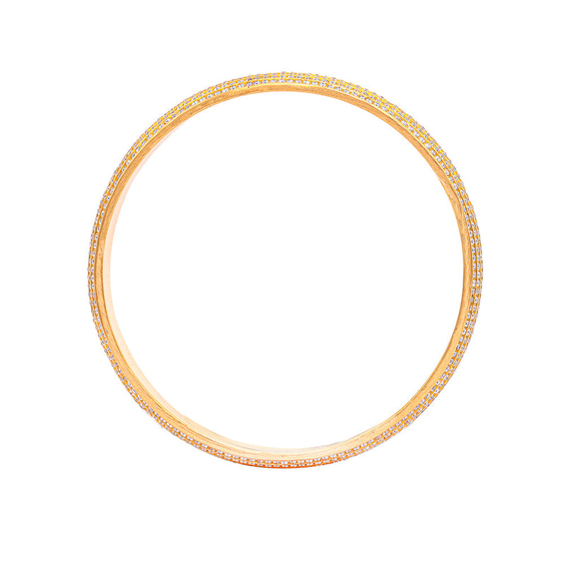 Subi 22K Gold Diamond Bangle zaveribros.com