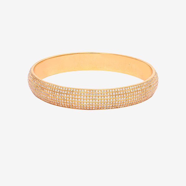 Subi 22K Gold Diamond Bangle zaveribros.com