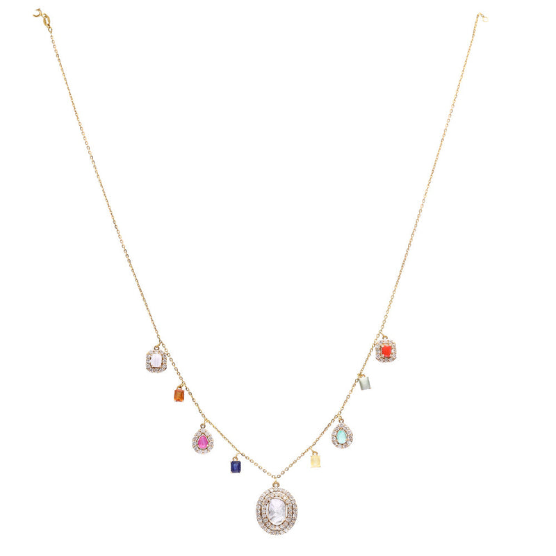 Abhi 18K Gold Necklace (Copy) zaveribros.com