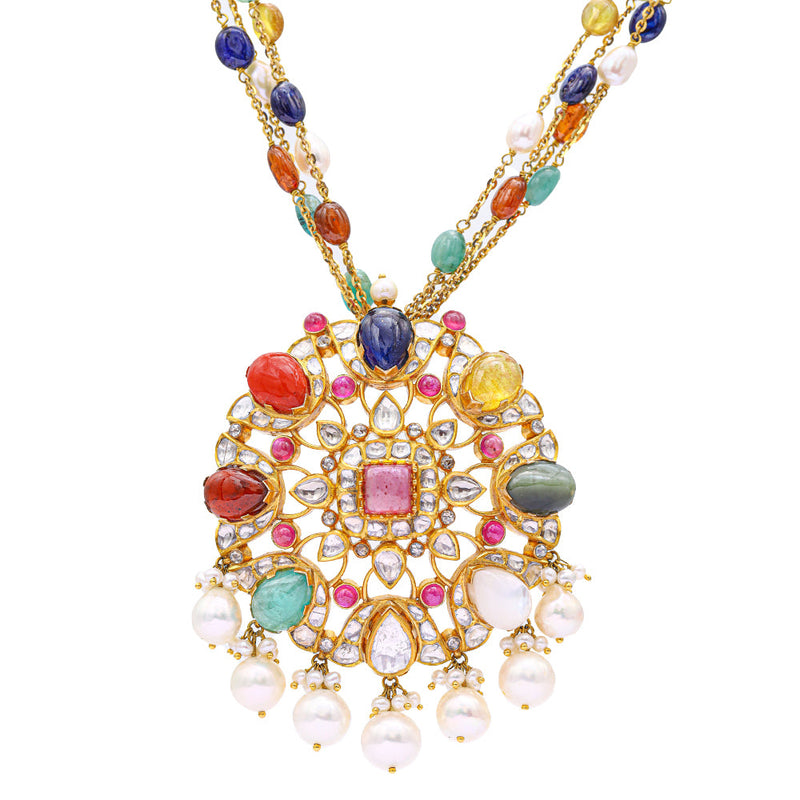 22k Gold Heritage Necklace Set (Copy) zaveribros.com