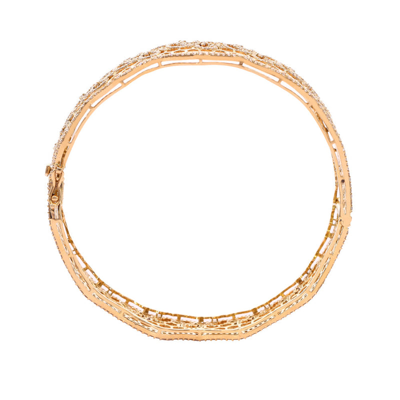 Regal Splendor 22K Gold Polki Heritage Bangle (Copy) zaveribros.com