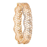 Regal Splendor 22K Gold Polki Heritage Bangle (Copy) zaveribros.com