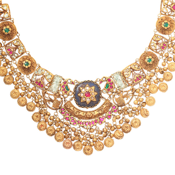 22k Gold Heritage Necklace Set zaveribros.com