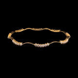 Classic Zig-Zag Traditional Diamond Bangle freeshipping - zaveribros.com