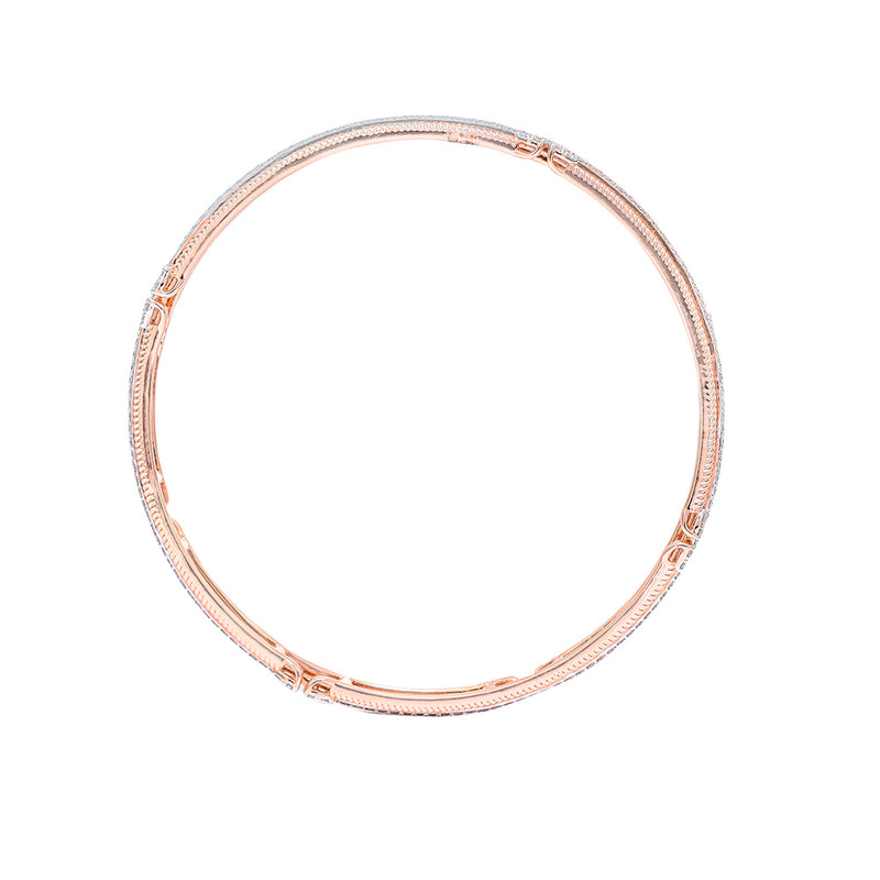 Twin Row Grace Diamond Bangle zaveribros.com