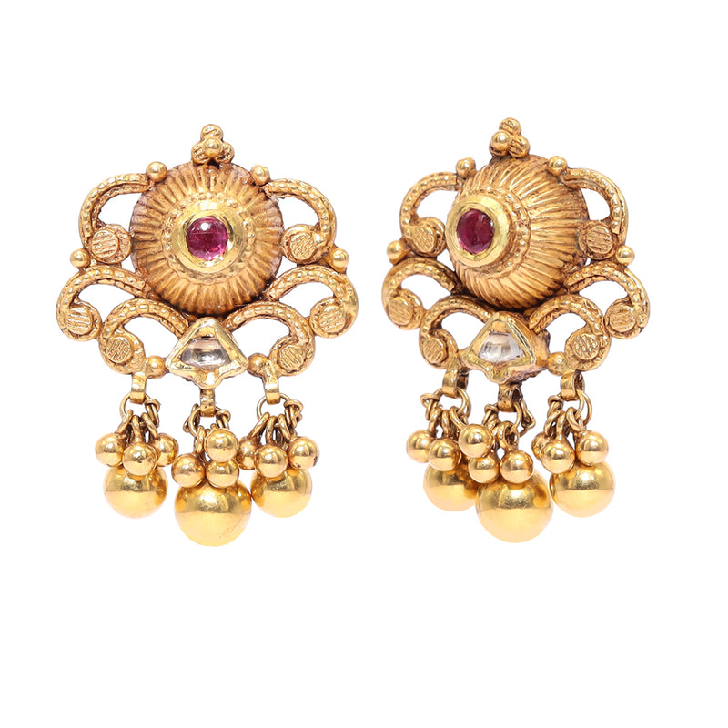 Whispers of Elegance Diamond Drop Earrings (Copy) zaveribros.com