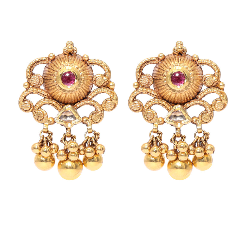 Whispers of Elegance Diamond Drop Earrings (Copy) zaveribros.com