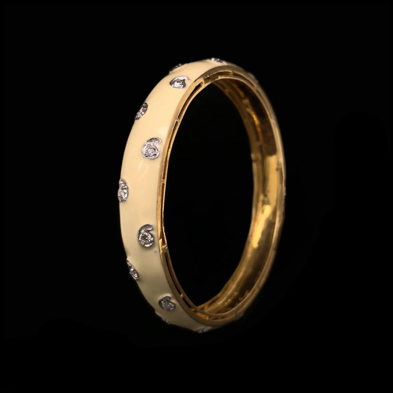 Graceful Jaipur Diamond Bangle freeshipping - zaveribros.com